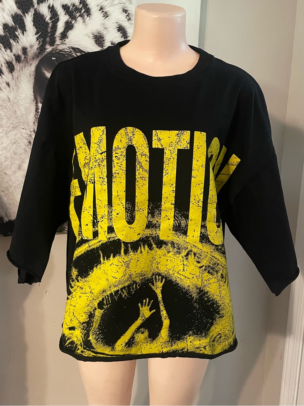 Mixed Emotion Trapped graphic long-sleeve streetwear tee eye street wear men 2XL